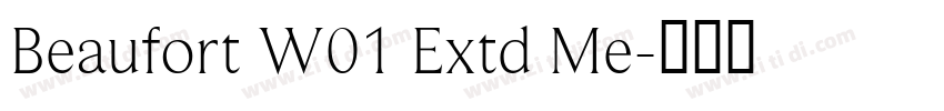 Beaufort W01 Extd Me字体转换